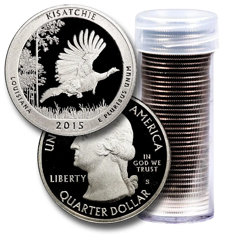 40-Coin Roll of 2015-S Kisatche America The Beautiful Clad Proof Quarters - Directly From Proof Sets