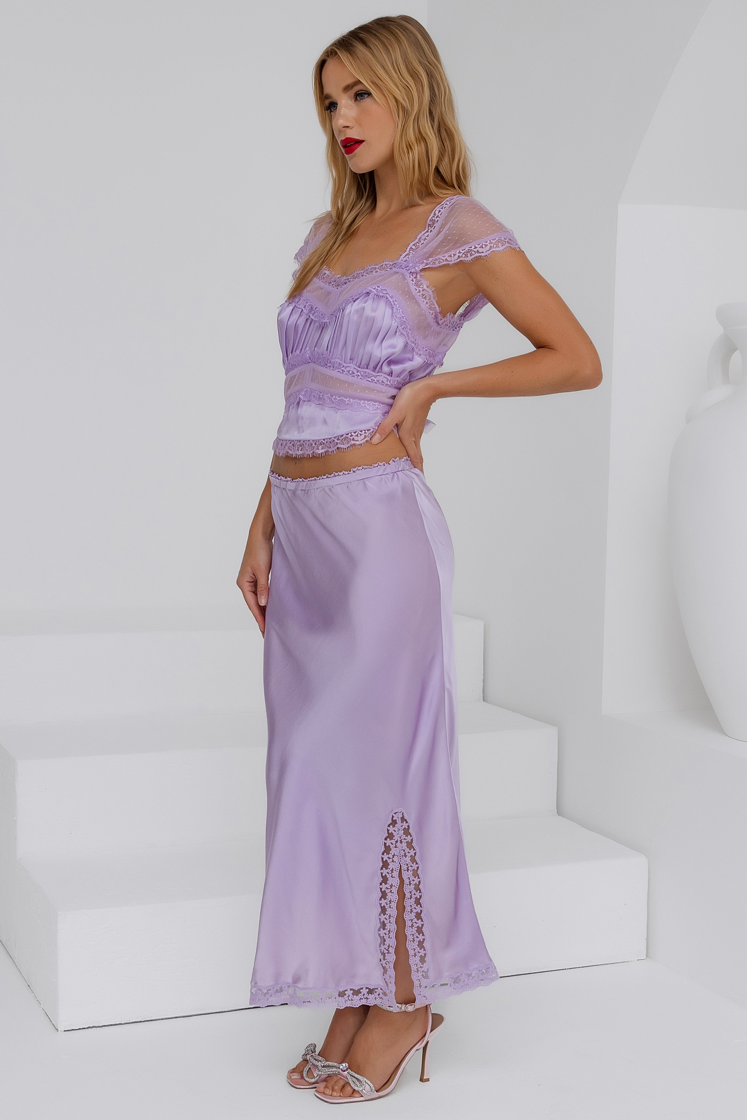 Angel Lace Set - Pastel Lilac