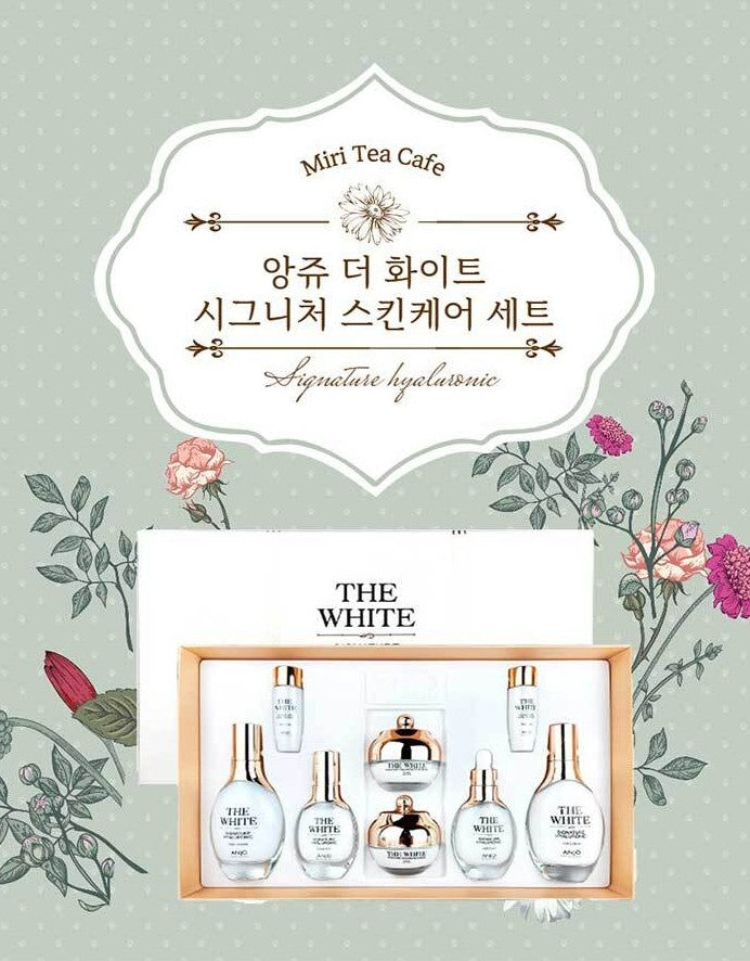 Anjo The White Skin care 6 Sets Signature Hyaluronic Blemish Glutathione Anti-ageing Wrinkles Dark Circles Finelines Gifts White