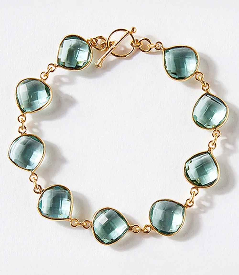 Aqua Quartz Bracelet