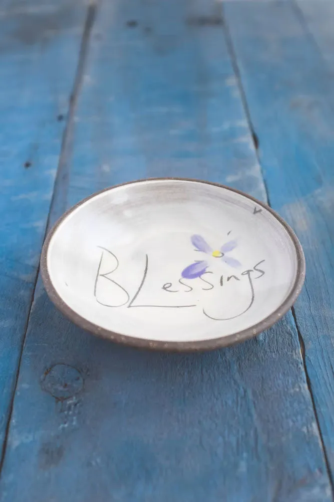 Blessings Hand Painted Ceramic Mini Bowl