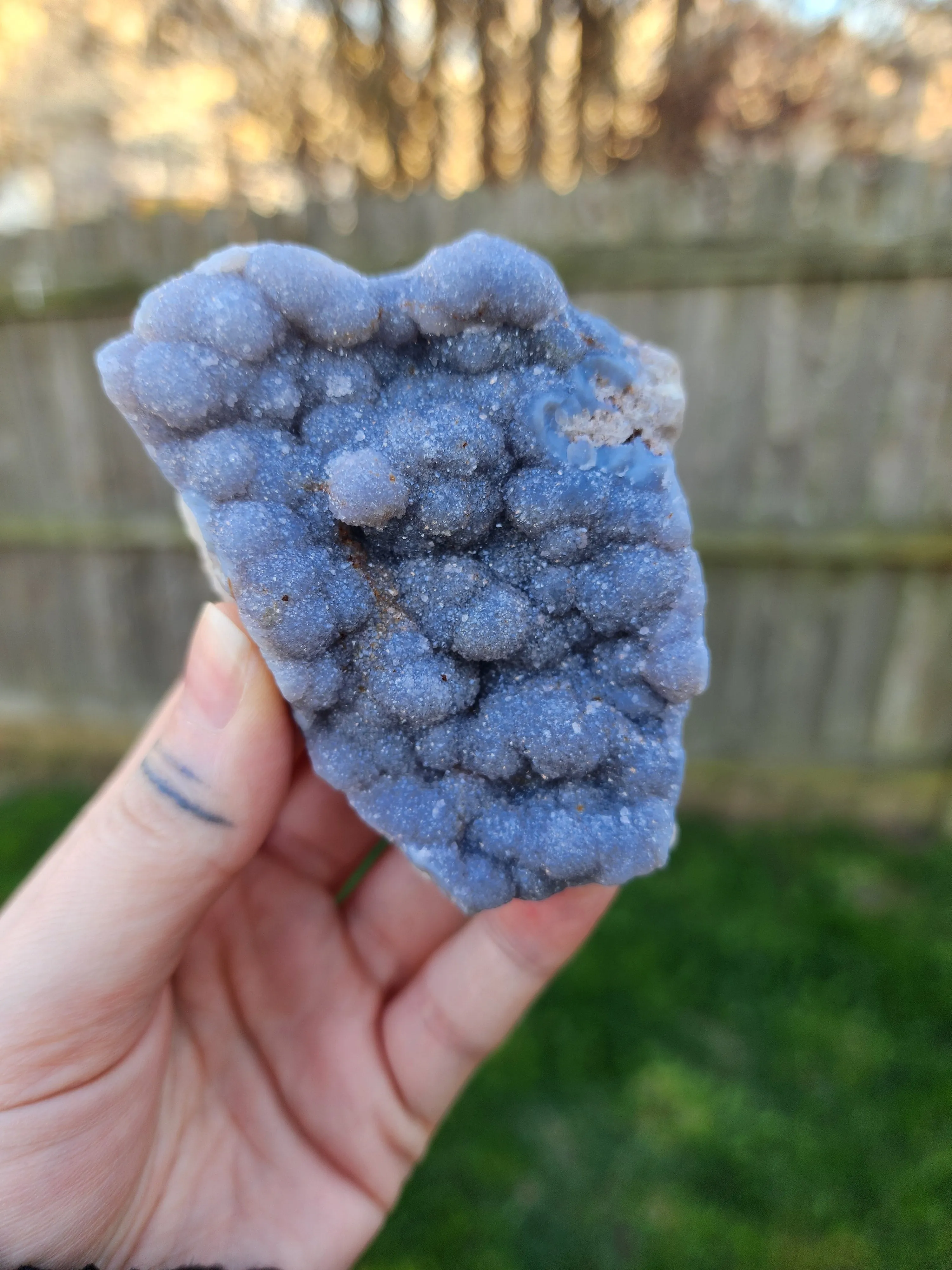 Blue Druzy Quartz