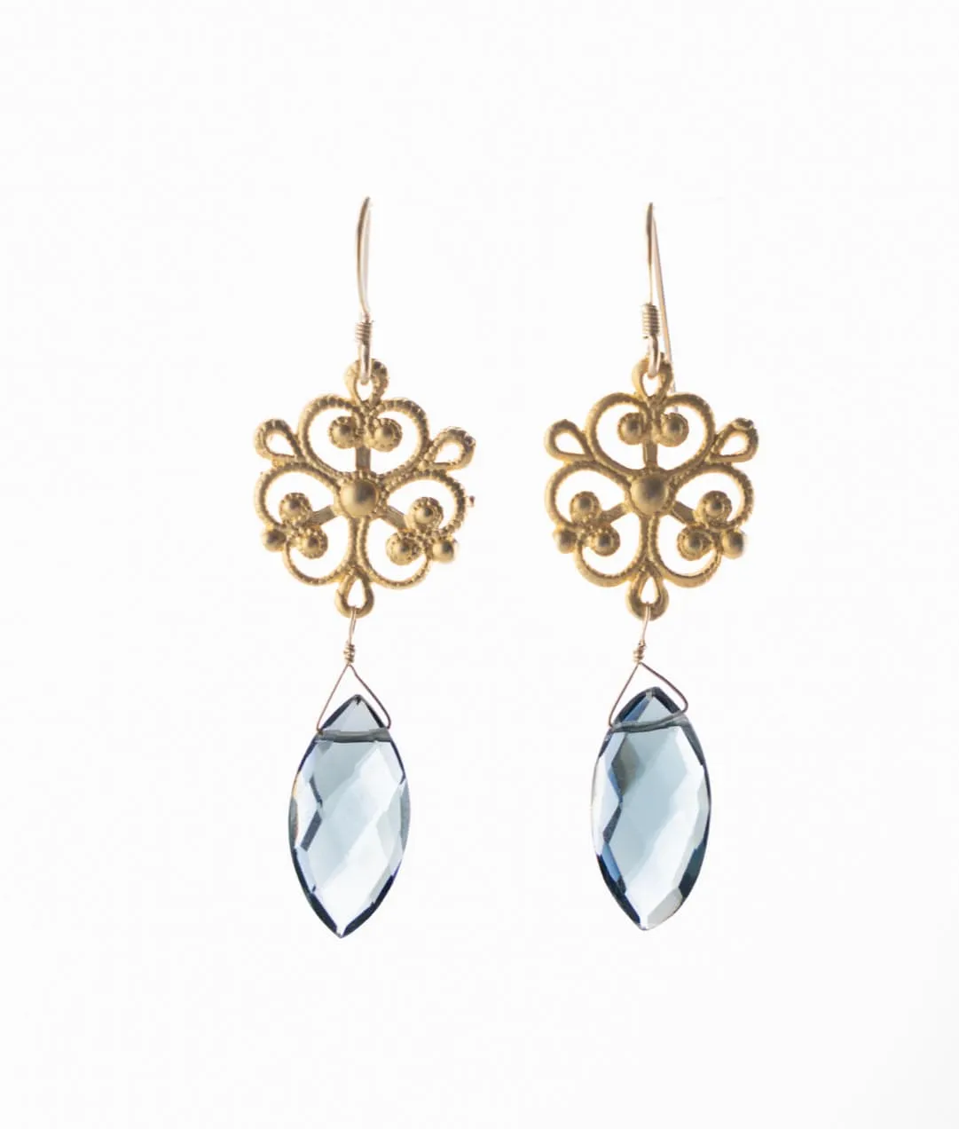 Blue Quartz Filigree