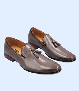 BM4147-GREY-Men Formal Slip-on's