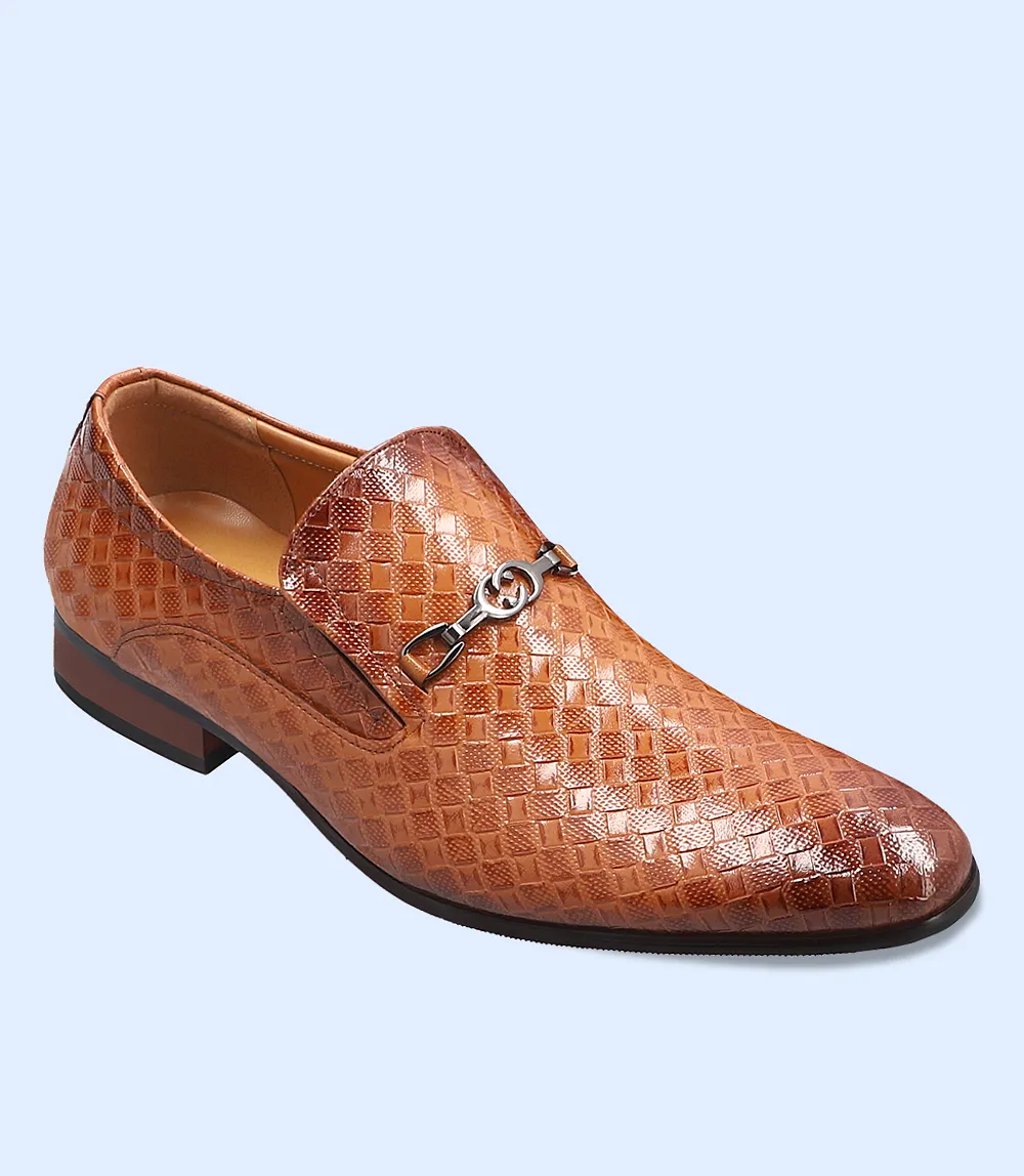 BM4164-BROWN-Men Formal Slip-on's