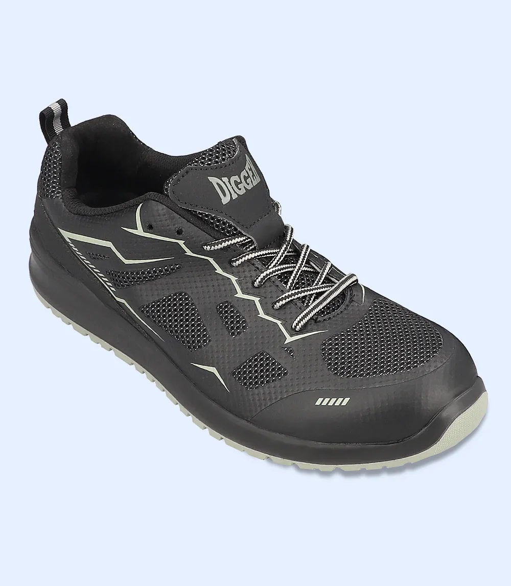 BM4411-BLACK-GREY-Men Safety Shoes