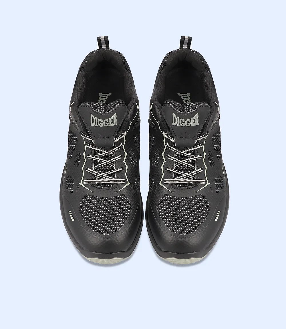 BM4411-BLACK-GREY-Men Safety Shoes