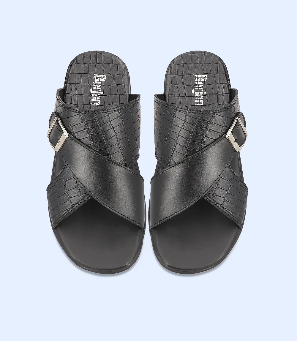 BM4573-BLACK-Men Slipper