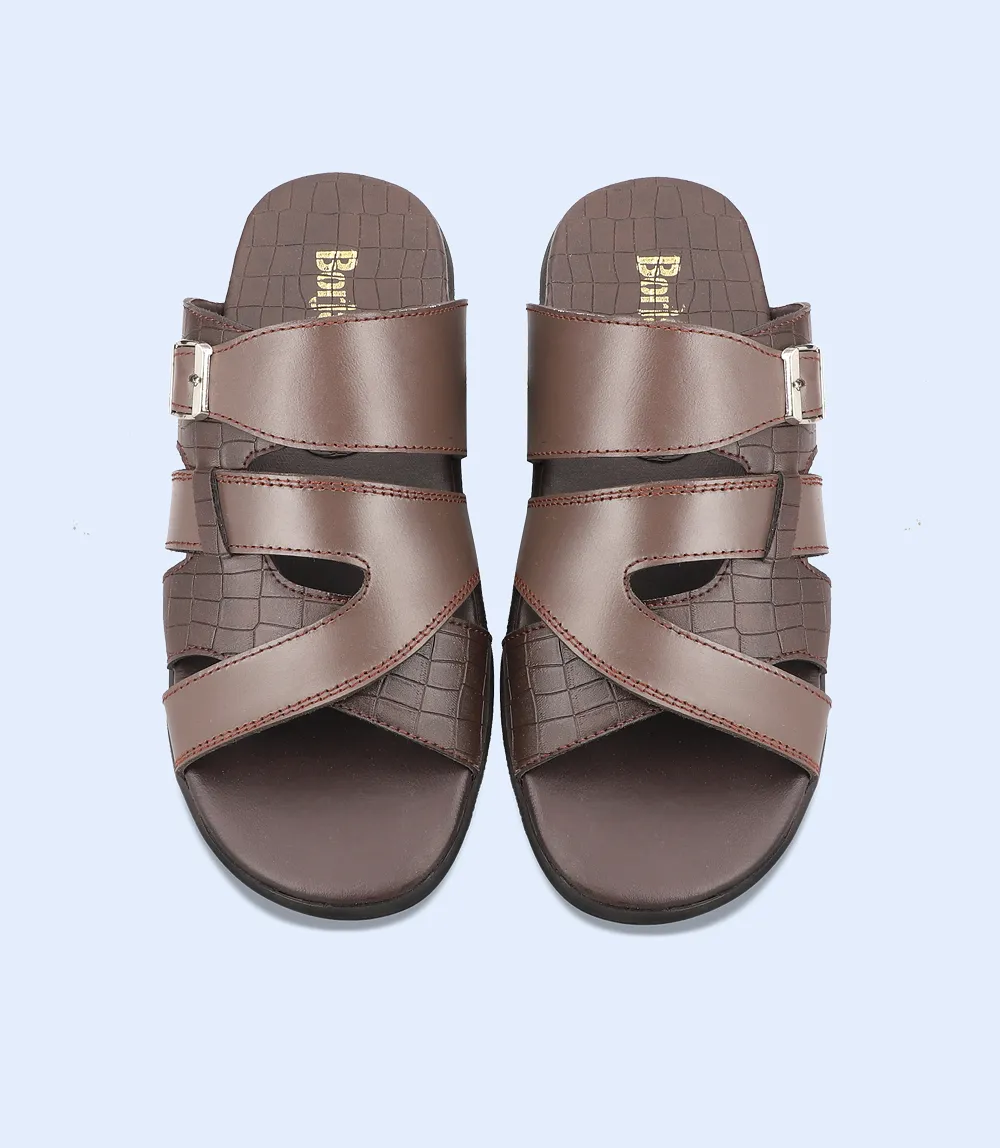 BM4644-CHOCO-Men Slipper