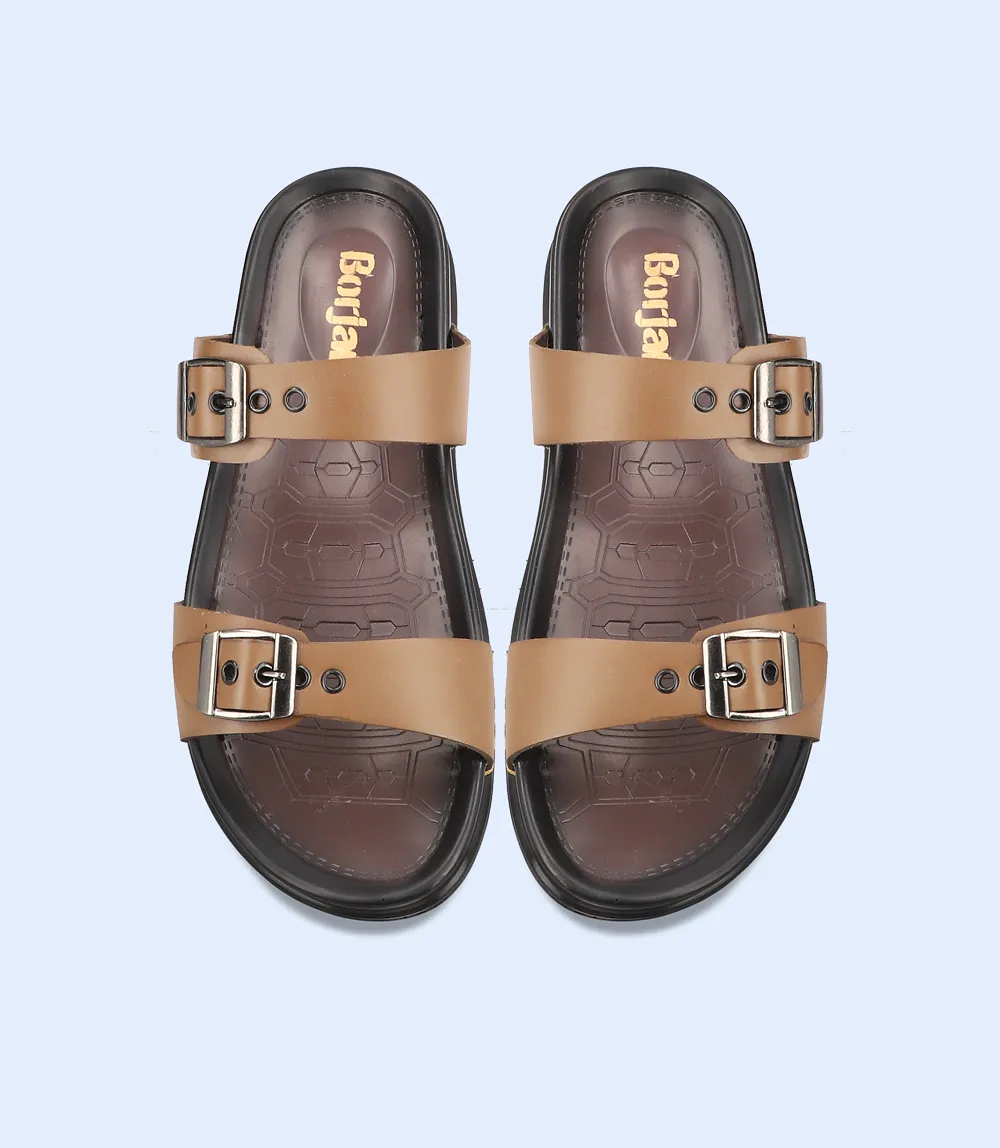 BM4661-BROWN-Men Slipper