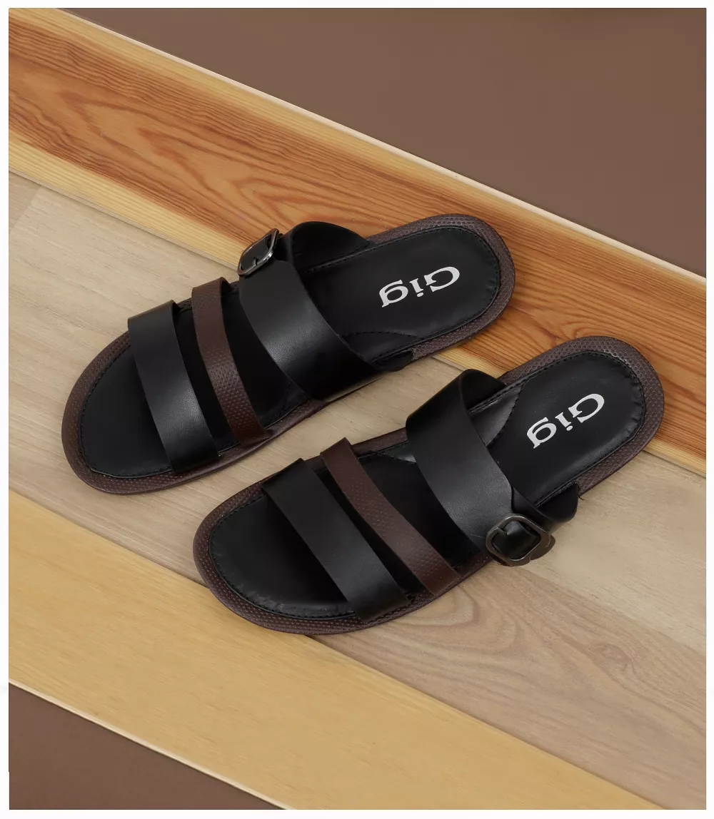 BM4849-BLACK-Men Slipper