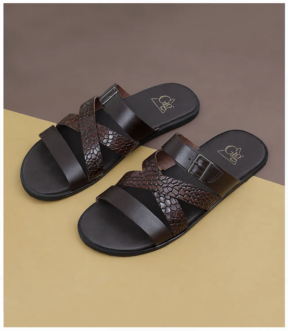 BM4987-CHOCO-Men Slipper