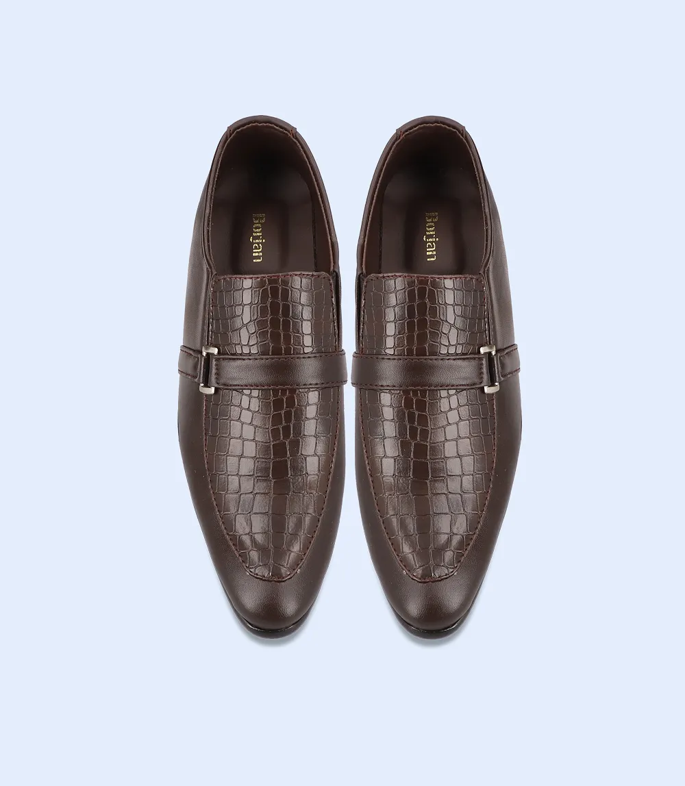 BM5121-DARKBROWN-Men Formal Slip-on's