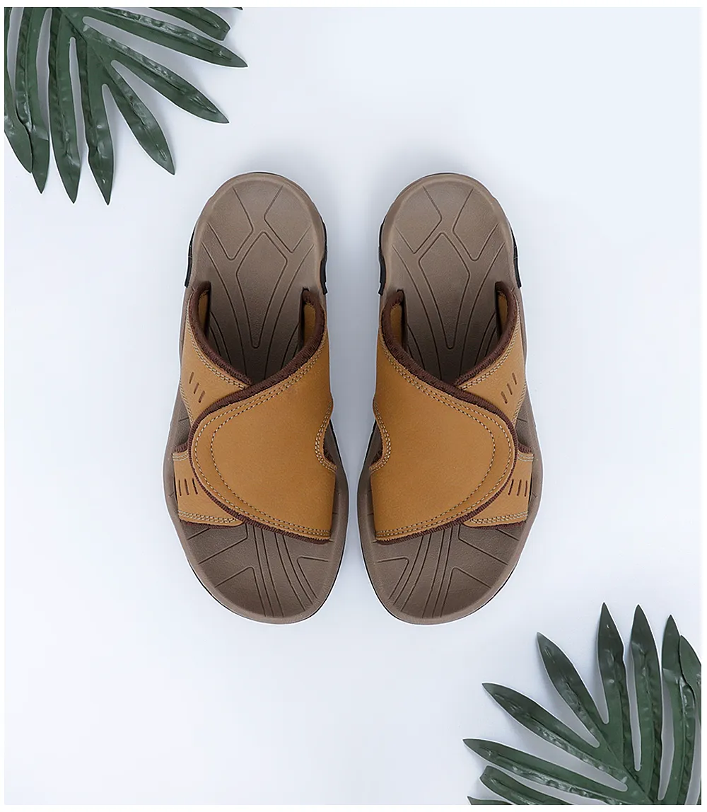 BM5129-BROWN-Men Slipper