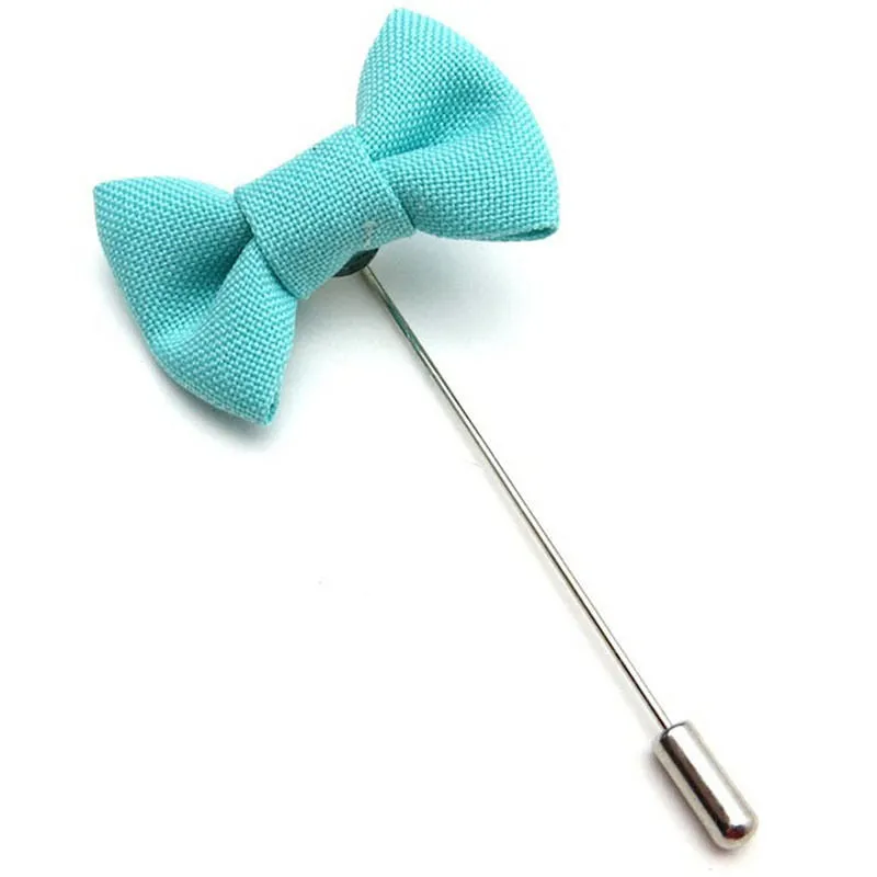 Bowknot Men's Brooches Fabric Bow Lapel Pin for Suits 6 Colors Mens Brooch Pin Jewelry SM6