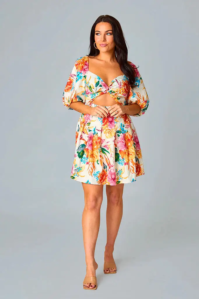 BuddyLove | RIZZY CUTOUT SHORT DRESS - GLADIOLA