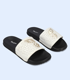 BW7286-WHITE-Women Sliders