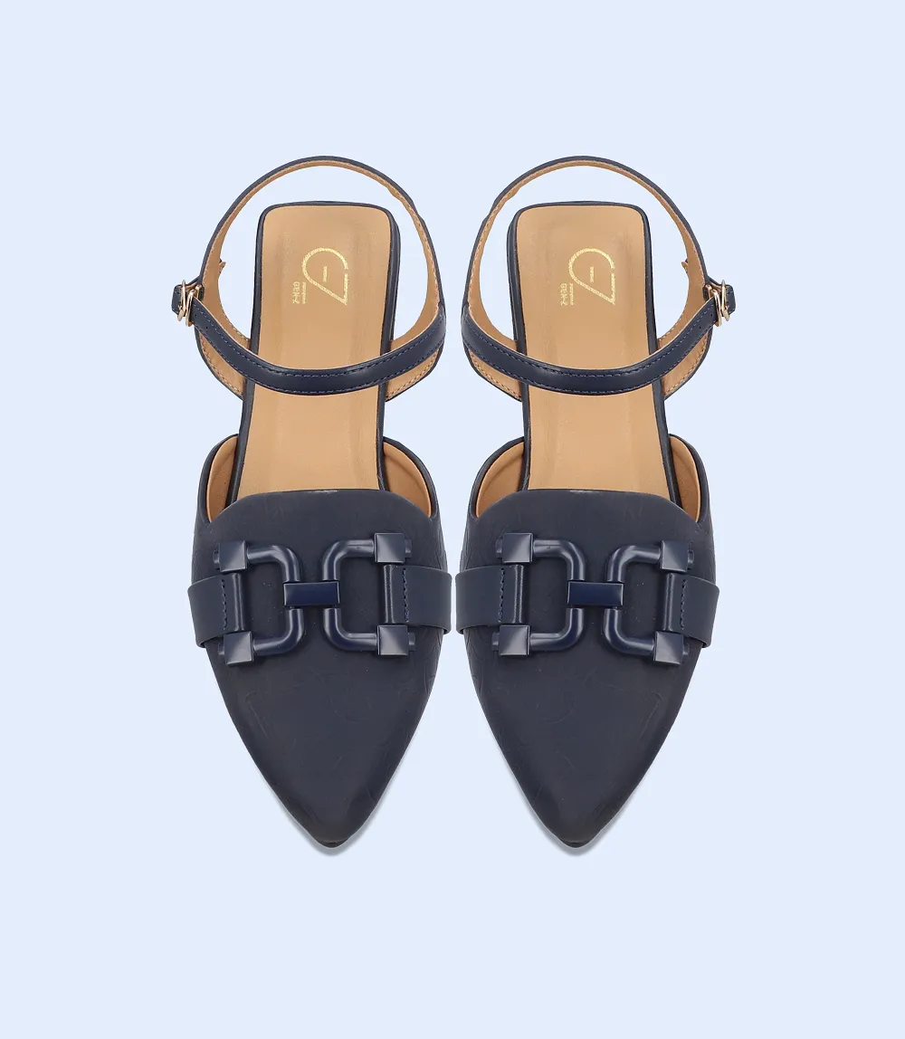 BW8150-NAVY-Women Casual Pumps