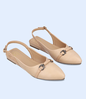 BW8155-IVORY-Women Casual Sling Backs