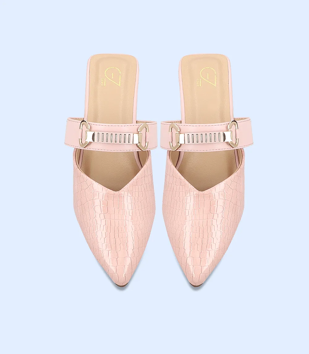 BW8158-TEA PINK-Women Casual Mules