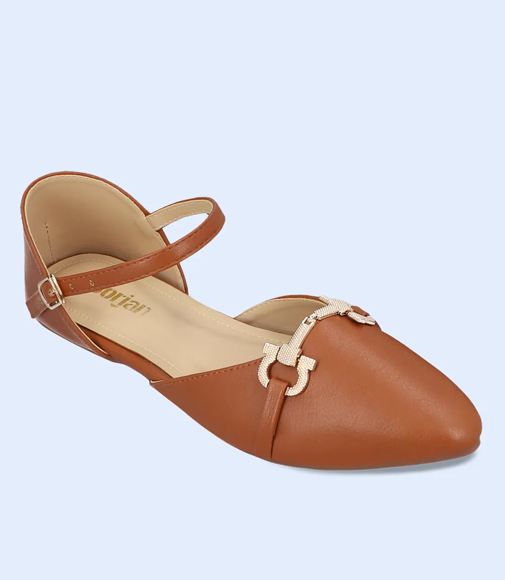 BW8245-TAN-Women Casual Pumps