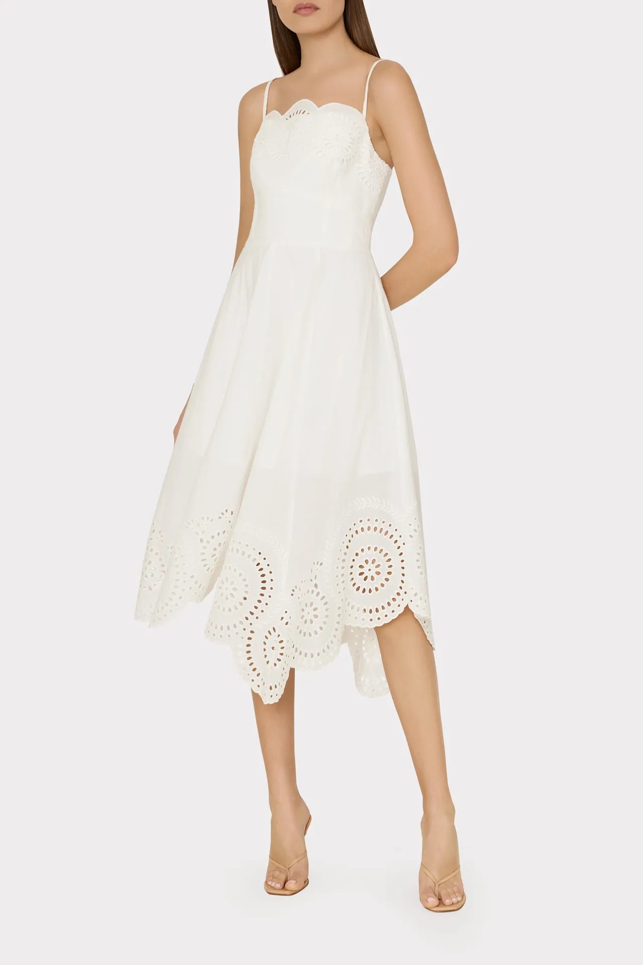 Camilla Poplin Embroidery Dress