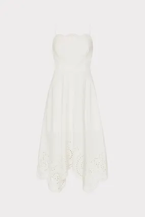 Camilla Poplin Embroidery Dress