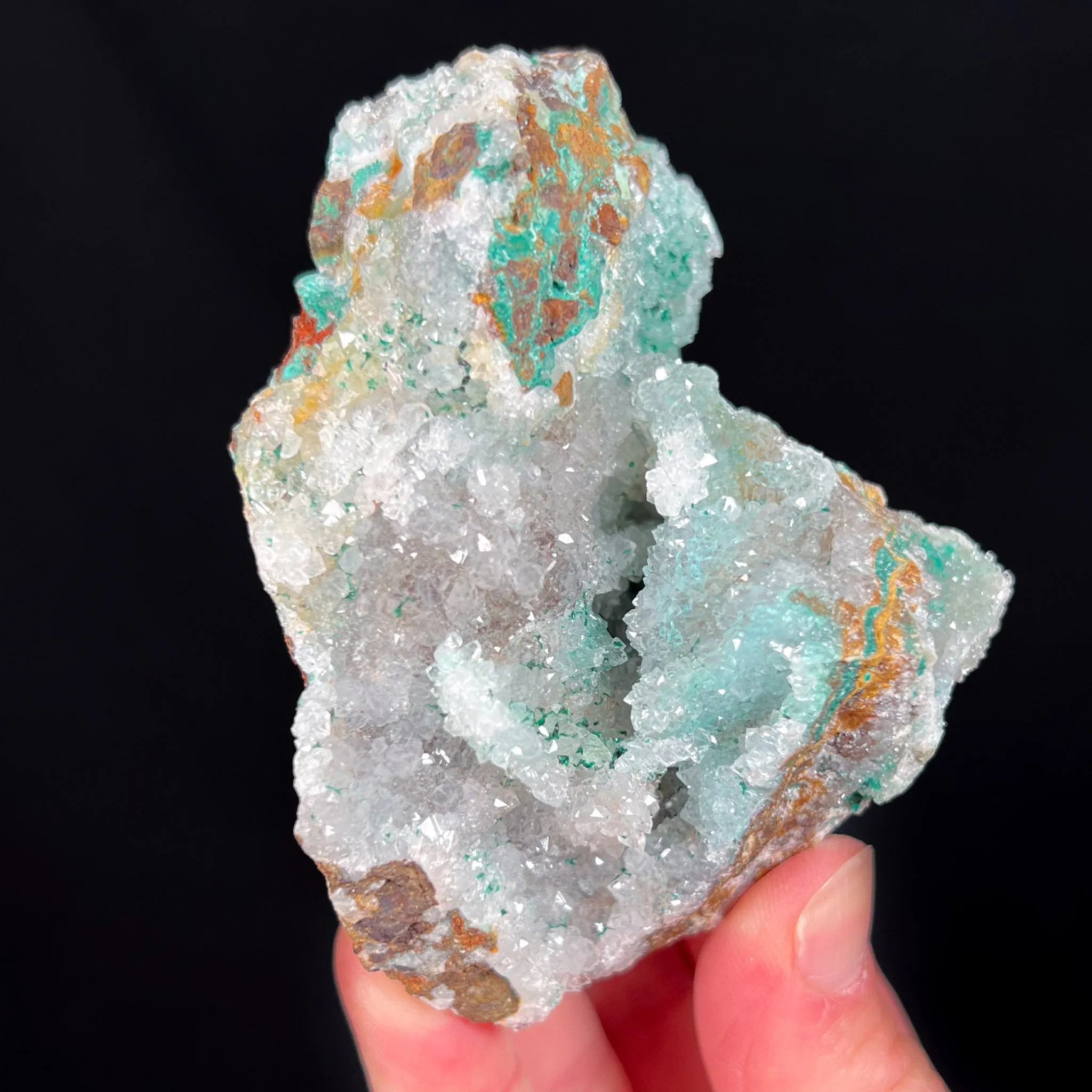 Chrysocolla with Quartz and Atacamite