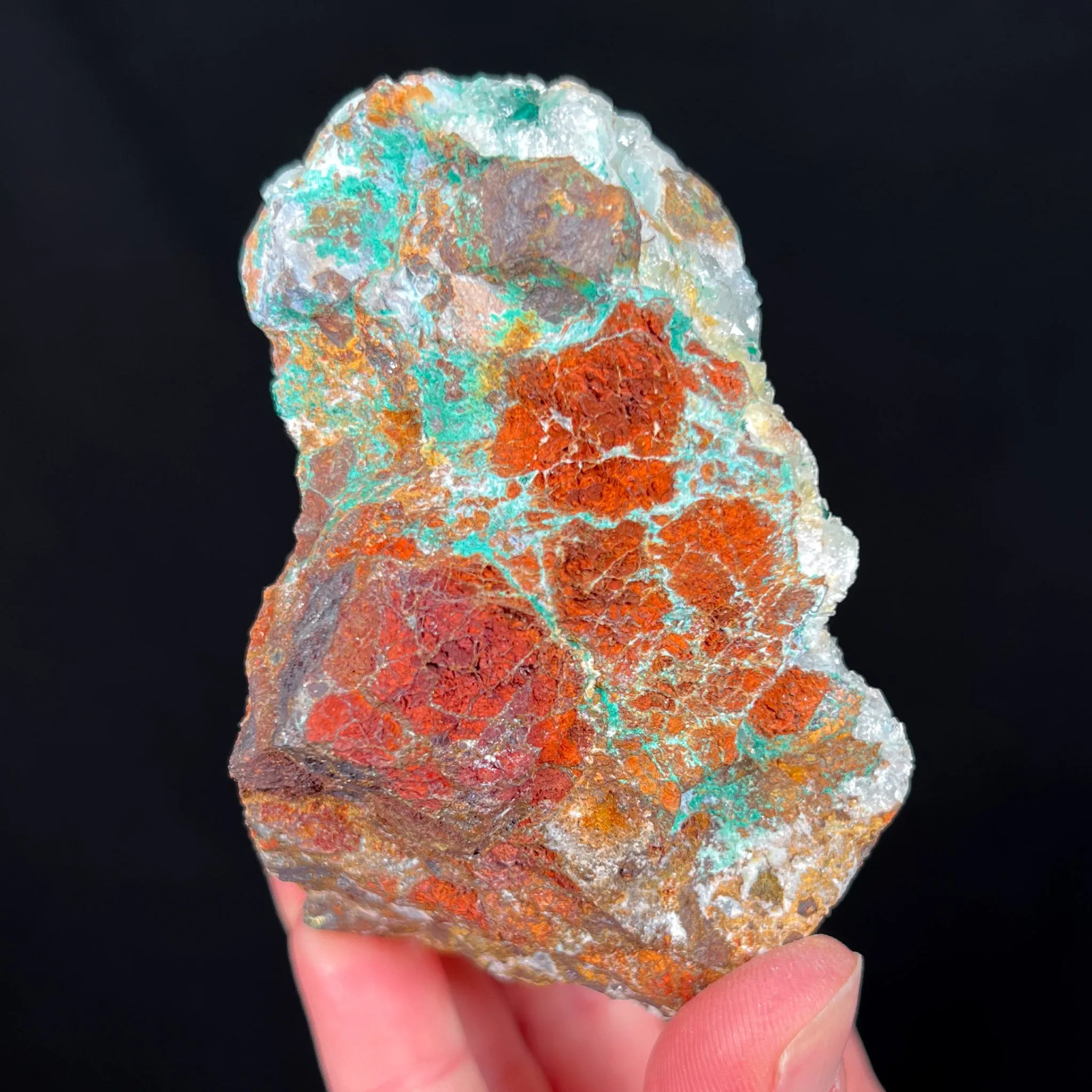 Chrysocolla with Quartz and Atacamite