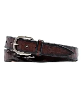 Espresso Artizan Twist Leather Belt