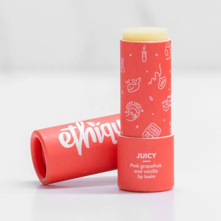 Ethique Juicy Lip Balm - Pink Grapefruit & Vanilla