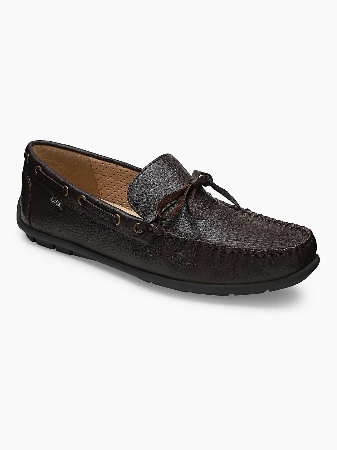 Ezok Men Moda 2060 Brown Leather Moccasin Shoes