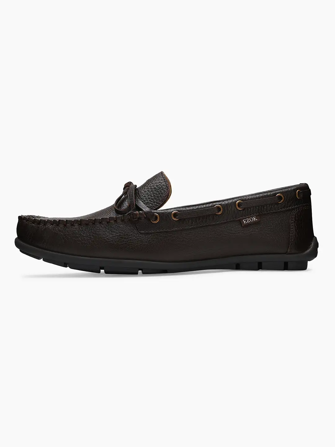 Ezok Men Moda 2060 Brown Leather Moccasin Shoes