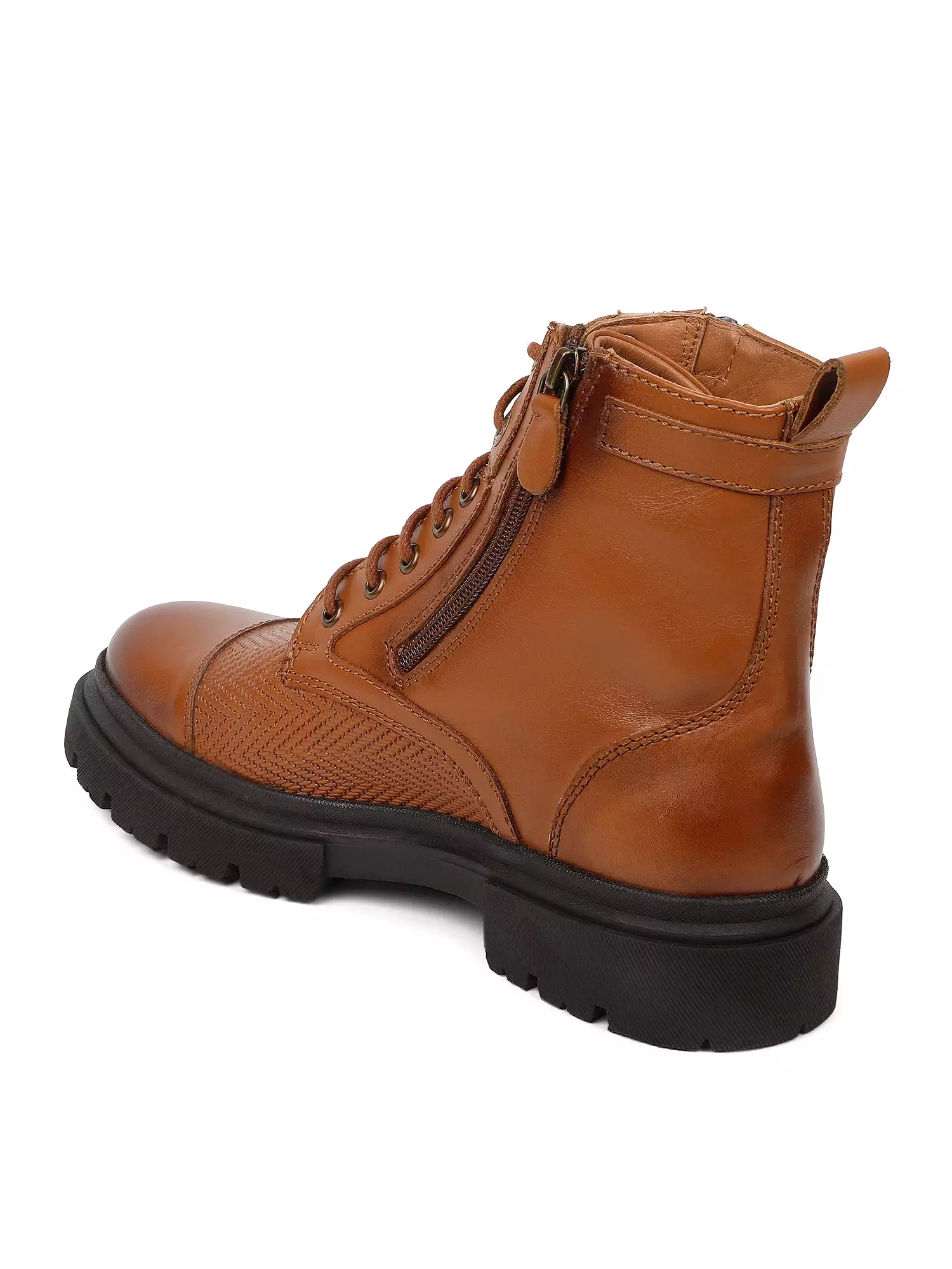 Ezok Tan Casual boot shoes for men (2501)