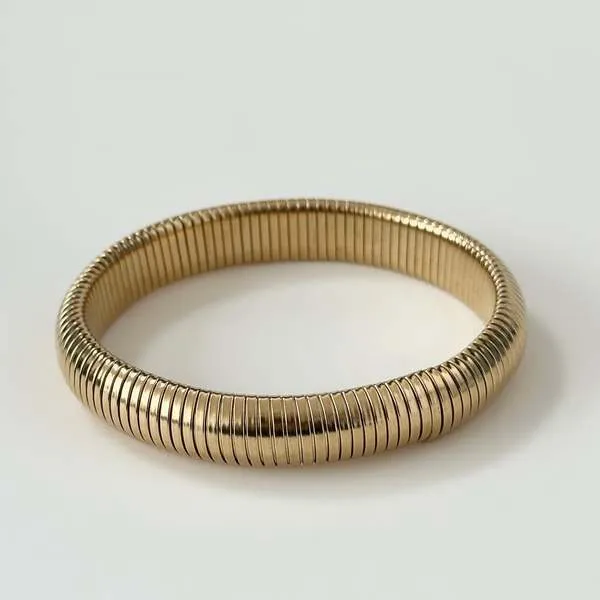 Farrah Stretch Bangle - Gold