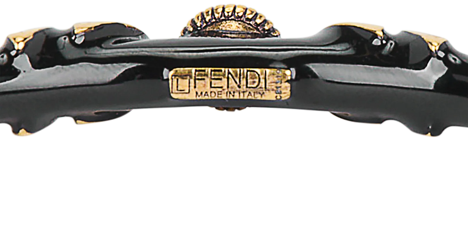 Fendi Leaves Embellished Bangle