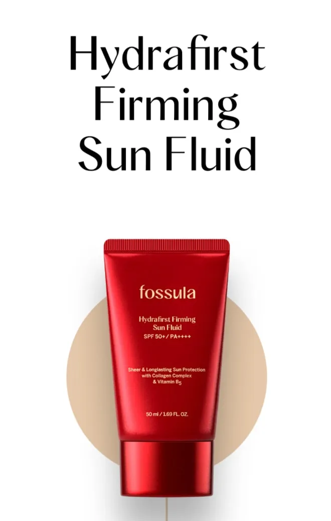 Fossula Hydrafirst Firming Sun Fluid 50ml SP50+ PA+++ Sunscreen Sunblocks Facial Skincare