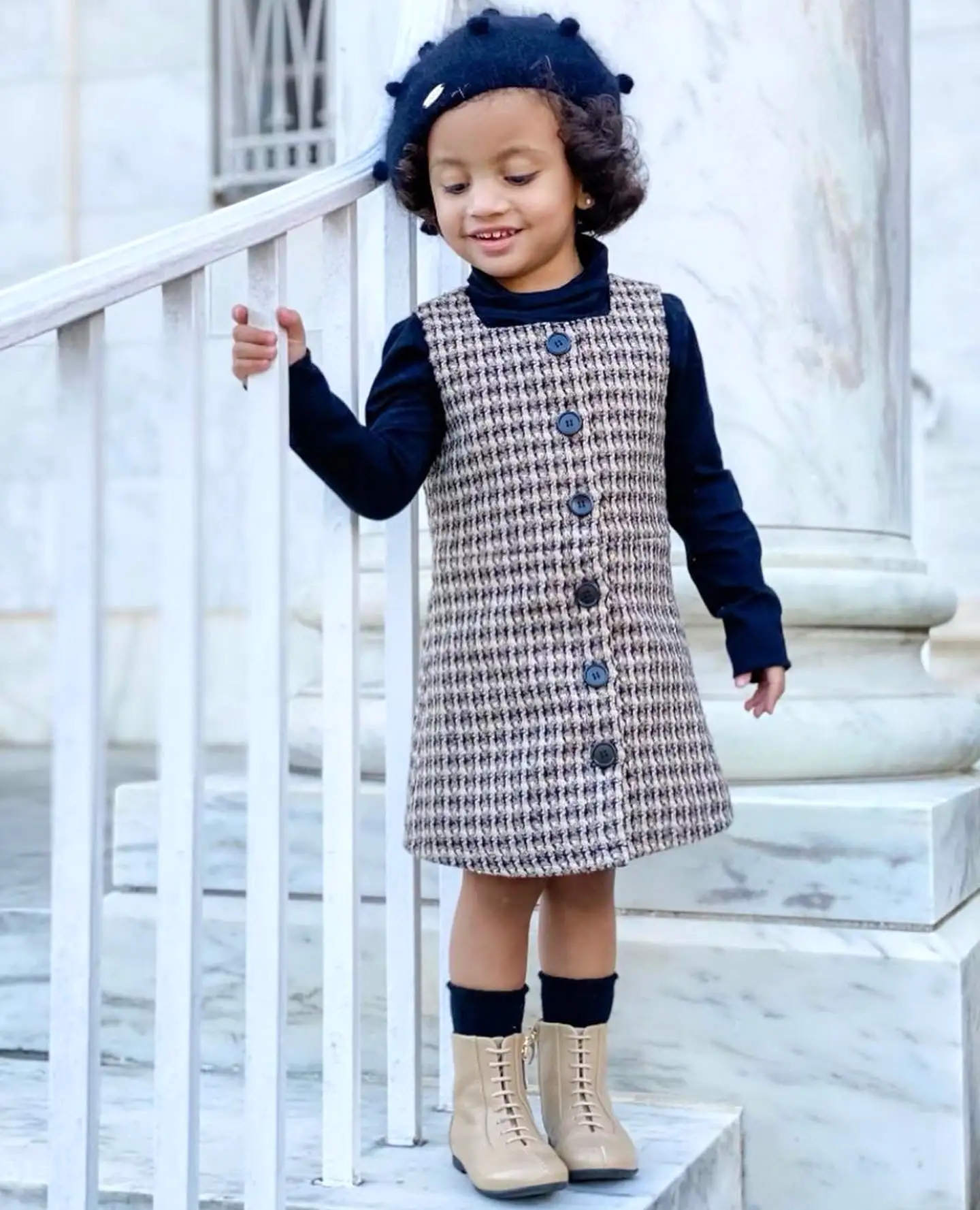 Gina Tweed Pinafore-Dress