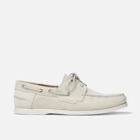 Hardy Off-White Boat Shoe - Men's