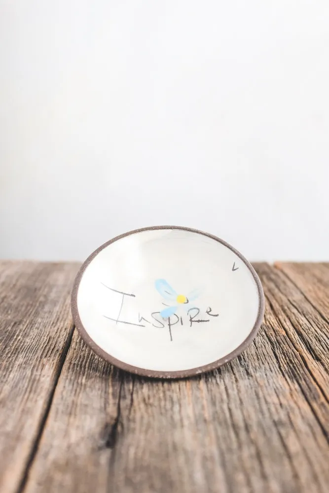 Inspire Hand Painted Ceramic Mini Bowl