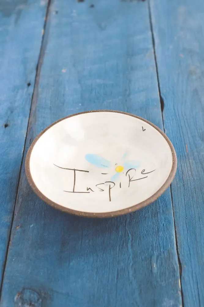 Inspire Hand Painted Ceramic Mini Bowl