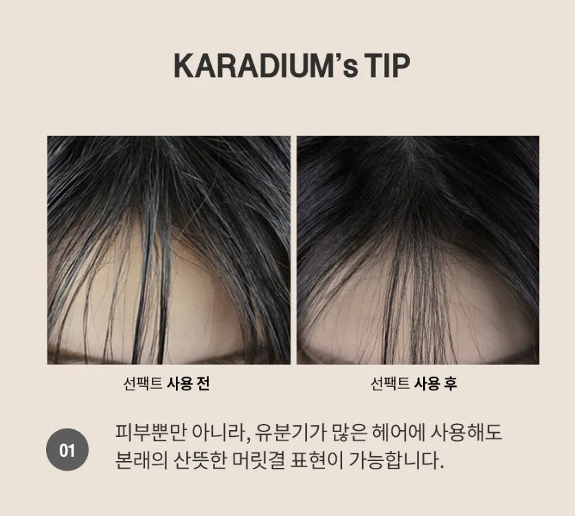 Karadium Collagen Smart Sun Pact SPF50+PA+++ Face Makeup Finish Pact Sebum Fresh Sunscreens