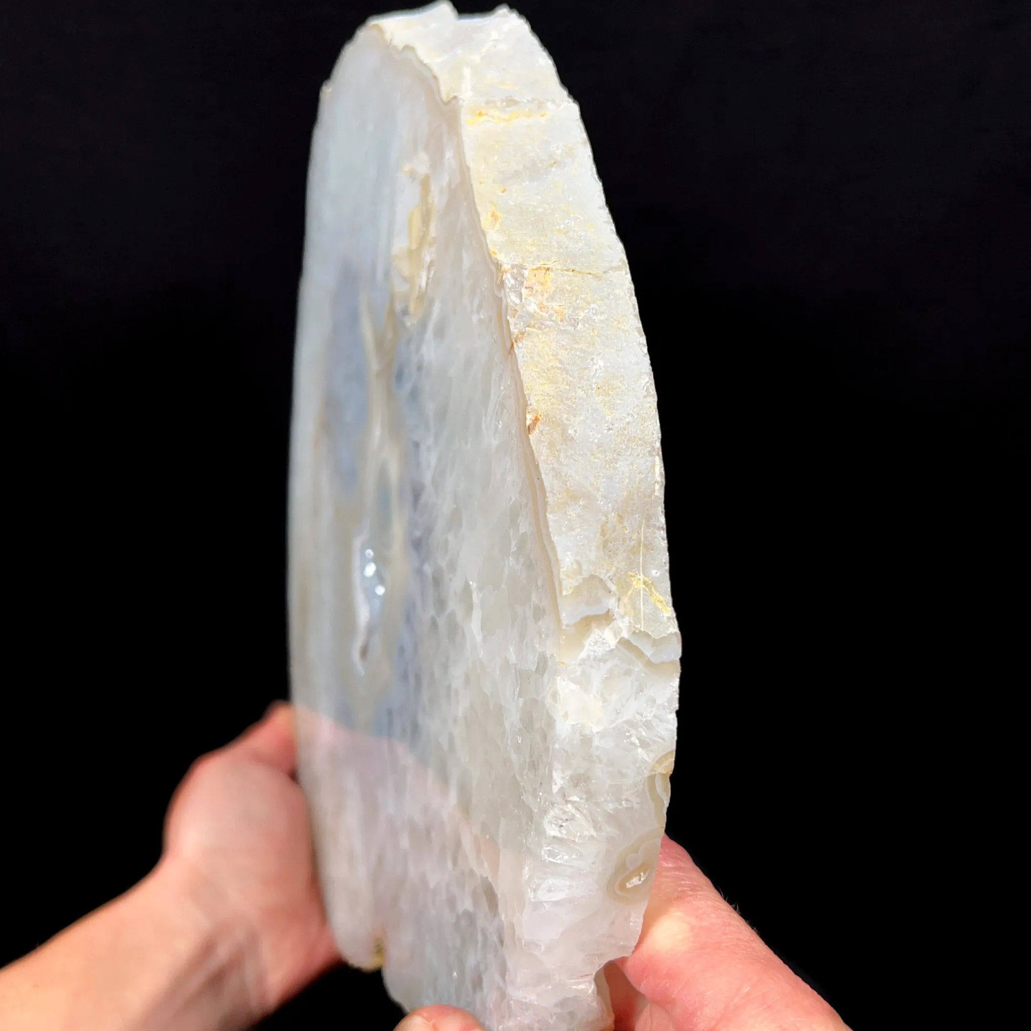 Large Drusy Quartz Geode Slice