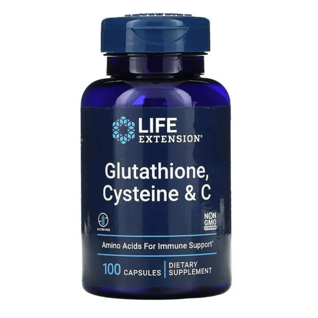 Life Extension, Glutathione, Cysteine & C, 100 Capsules