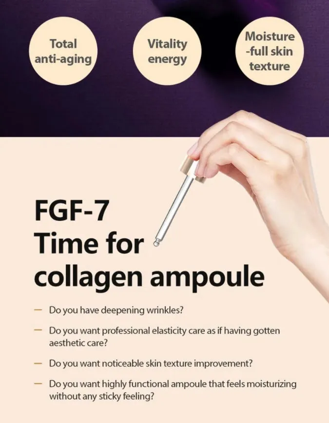 MAXCLINIC FGF-7 Collagen Ampoule 100ml Skincare Elasticity Hyaluronic Acid Anti Wrinkles Aging