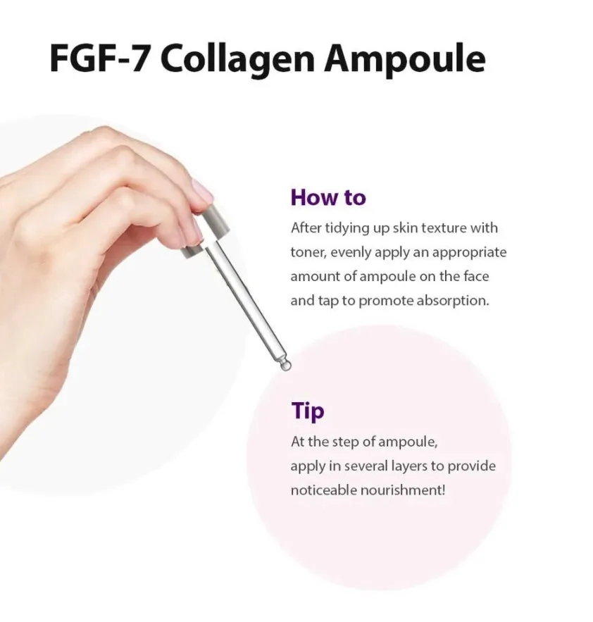 MAXCLINIC FGF-7 Collagen Ampoule 100ml Skincare Elasticity Hyaluronic Acid Anti Wrinkles Aging