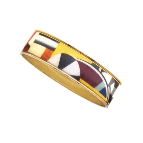 MAYA Geometric Blocks Bangle Bracelet 3/4