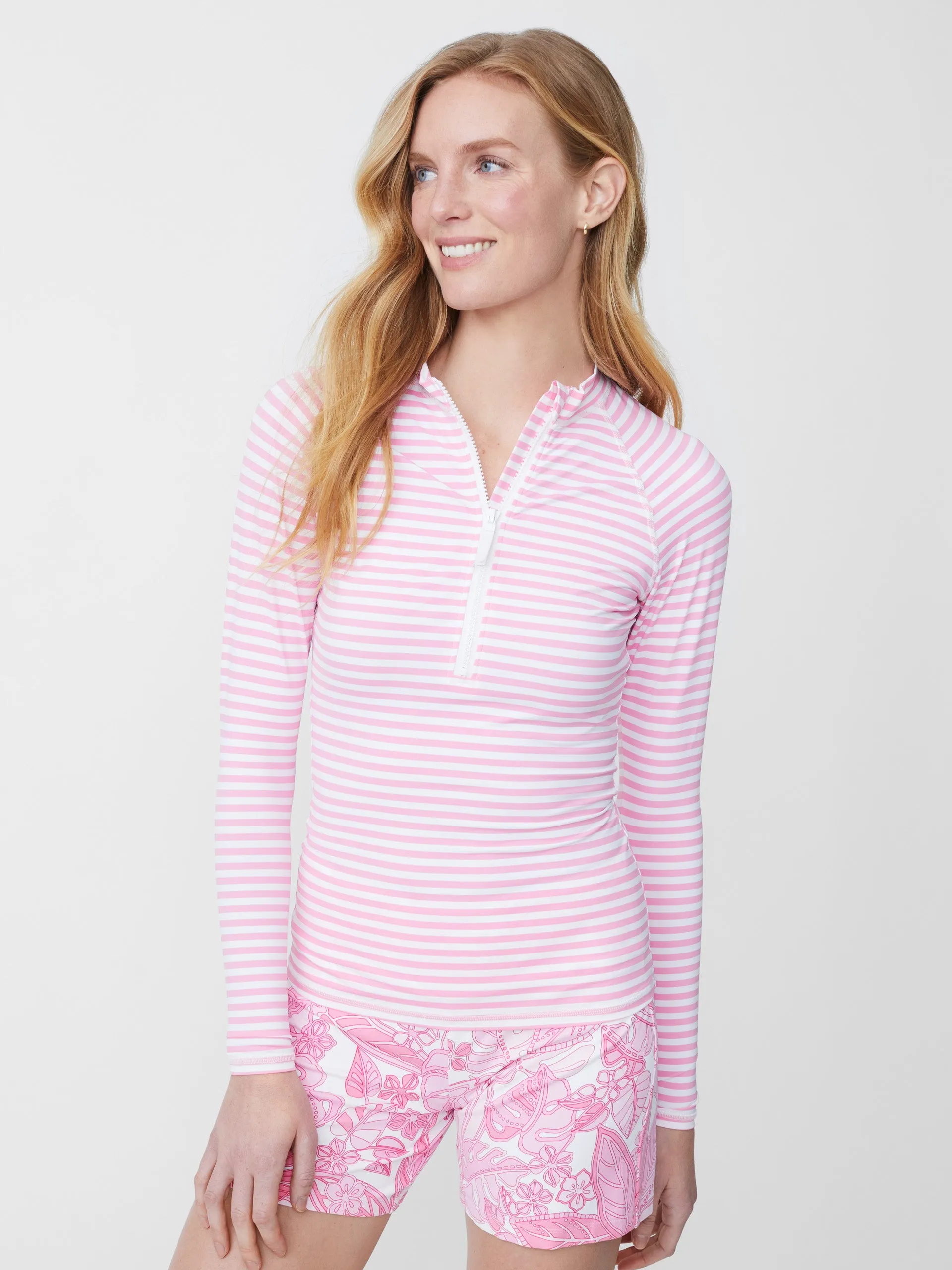 Mckenzie Rash Guard in Mini Bangle Stripe