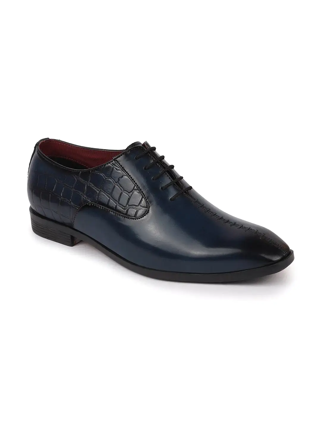 Men Blue Designer Party Lace Up Shoes