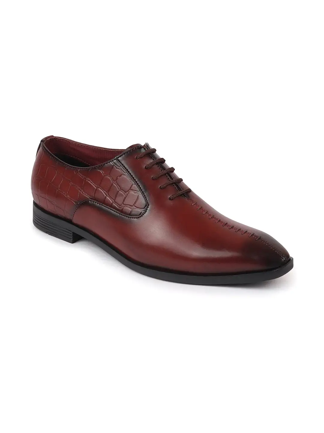 Men Brown Designer Party Lace Up Shoes